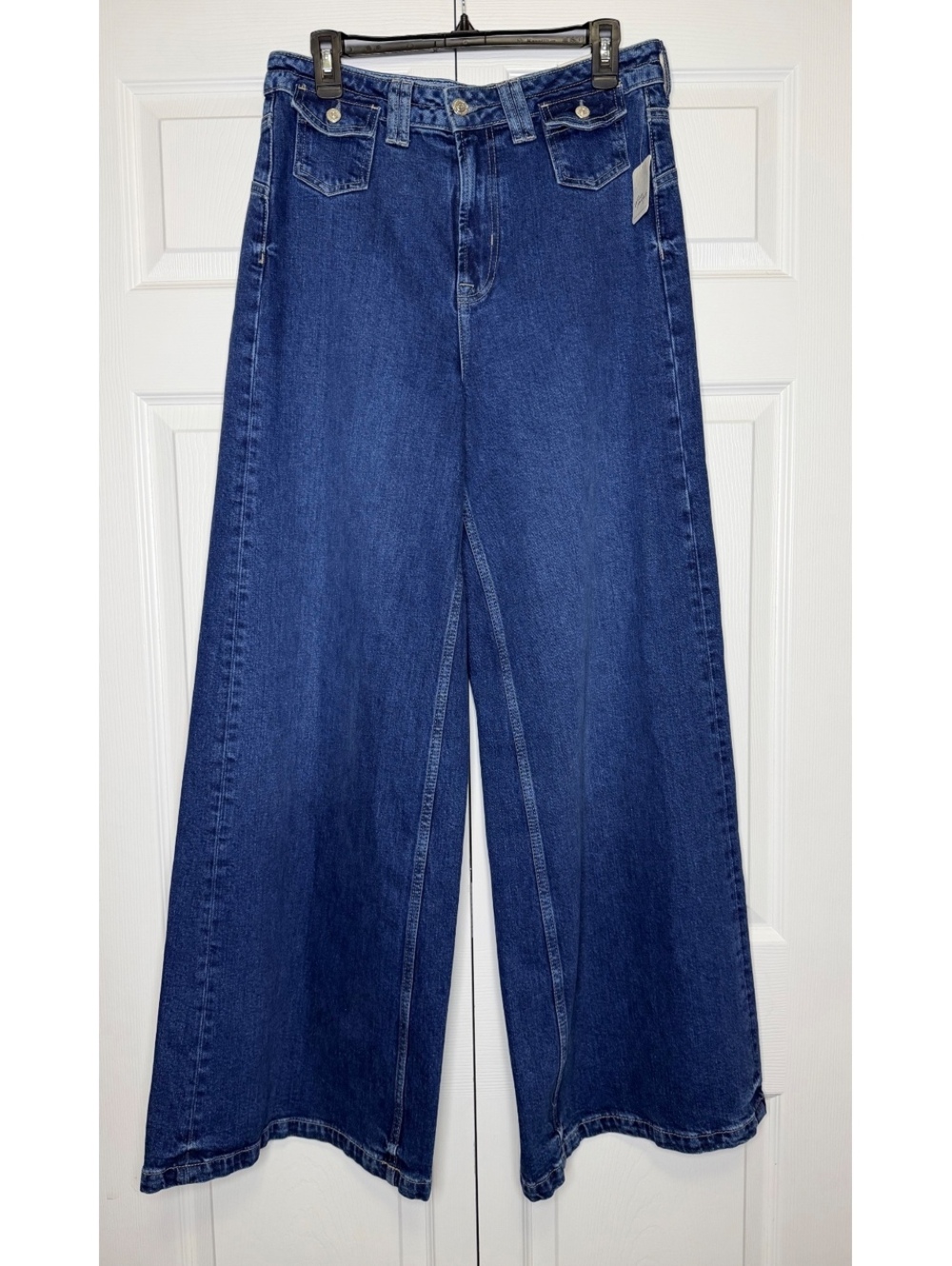Free People Women’s Jeans Keller High Rise Palazzo Size 30 - Picture 3 of 11
